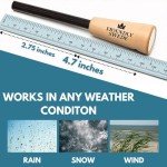 The Friendly Swede Ferro Rod Fire Starter Tool — Flint and Steel Fire Starter Survival Tool with Wooden Handle; Weatherproof Firestarter for Camping, Hiking & BBQs; Compact with Optimal Grip