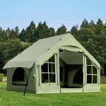 KNUO Inflatable Glamping Tent for 2-6 People