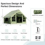 KNUO Inflatable Glamping Tent for 2-6 People