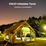 KNUO Inflatable Glamping Tent for 2-6 People