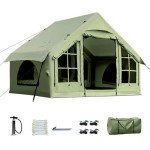 KNUO Inflatable Glamping Tent for 2-6 People