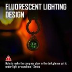 MecArmy CMP/CMP2 Mini Compass- Meaningful Graduation Birthday Gifts for Men Women, EDC Titanium/Brass/Copper Pocket Compass for Hiking SurvivaI, IPX5 Waterproof, Glow in The Dark, Necklace Pendant