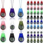 25 Pack Compass for Kids Hiking and Survival Small Mini Pocket Compasses Keychain Lanyard Boy Scout Party Favor Toy Set, Bulk