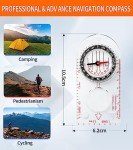 Navigation Compasses Orienteering Camping Compass for Kids| Map Reading| Boy Scout Gifts for Backpacking Hunting/Hiking