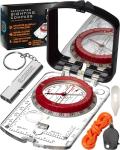 Outdoor Guardian Pathfinder Compass with Survival Whistle
