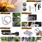 Survival First Aid Kit with Molle Crossbody Bag & Emergency Tent, 250pcs Survival Tools Tactical Gear and Trauma Bag, for Earthquake, Bug Out, Outdoor Adventure, Gifts for Men Father’s Day Dads(Green