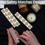 28 PCS Match Striker Stickers, Match Striker Paper with Adhesive, Ideal for Fireplace Matches (Rotundity)
