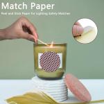 28 PCS Match Striker Stickers, Match Striker Paper with Adhesive, Ideal for Fireplace Matches (Rotundity)