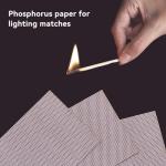 28 PCS Match Striker Stickers, Match Striker Paper with Adhesive, Ideal for Fireplace Matches (Rotundity)