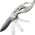 Gerber Gear Curve EDC Multitool 6-in-1 Pocket Knife Keychain with Pocket Screwdriver, Gifts for Men, Gray