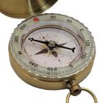 Glow in The Dark, Waterproof, Gold Brass Pocket Compass for Camping, Hiking, Wilderness Backpacking, Survival Gear Pack Orienteering Hunting Navigation Tool Gift for Kids, Adults (FBA - Blank)