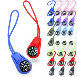 25 Pack Compass for Kids Bulk,Childrens Mini Compasses for Classroom,Boy Scout Compass Party Favor Pocket,Hiking and Survival