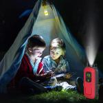 Radioddity FS-T3 Walkie Talkies for Adults Kids Long Range 4 Pack Rechargeable Walky Talky FRS Two Way Radio, 22 Channels USB Charging with Flashlight Earpiece for Camping