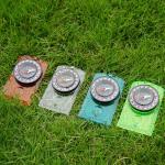 4 Pcs Outdoor Compass with Adjustable Declination,Magnifier,Ruler,Scale. Multifunctional Orienteering Waterproof Compass for Map Reading, Navigation, Hiking (Transparent+Blue+Green+Orange)