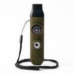 Emergency Survival Safety Whistle，Whistle for Kids with Lanyard,Compass,Thermometer,Ideal for Kayaking, Boating, Hiking, Camping, Climbing(Green)