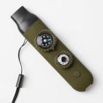 Emergency Survival Safety Whistle，Whistle for Kids with Lanyard,Compass,Thermometer,Ideal for Kayaking, Boating, Hiking, Camping, Climbing(Green)