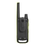 Motorola Solutions T803 Waterproof IP54 Two Way Radio Walkie Talkie 35 mi. Bluetooth w/Charging Dock 2-Pack (Lime Green)