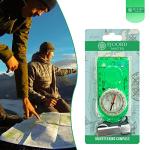 Camping Compass - Luminous Hiking Compass - Magnetic Survival Compass - Orienteering Compass Kids Camping Kit - Professional Compass Navigation Map Reading - BoyScout Compact Compass Magnetic Heading