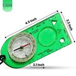 Camping Compass - Luminous Hiking Compass - Magnetic Survival Compass - Orienteering Compass Kids Camping Kit - Professional Compass Navigation Map Reading - BoyScout Compact Compass Magnetic Heading