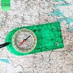 Camping Compass - Luminous Hiking Compass - Magnetic Survival Compass - Orienteering Compass Kids Camping Kit - Professional Compass Navigation Map Reading - BoyScout Compact Compass Magnetic Heading