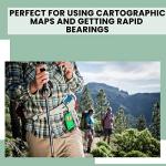 Camping Compass - Luminous Hiking Compass - Magnetic Survival Compass - Orienteering Compass Kids Camping Kit - Professional Compass Navigation Map Reading - BoyScout Compact Compass Magnetic Heading