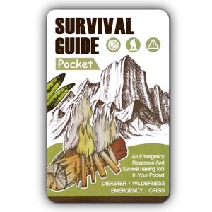 Tiny Pocket Survival Guide EDC Survival Kits Military Grade for Field Emergency, First Aid, Disaster, and Rural Urban Preparedness Fully Waterproof