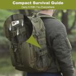Tiny Pocket Survival Guide EDC Survival Kits Military Grade for Field Emergency, First Aid, Disaster, and Rural Urban Preparedness Fully Waterproof