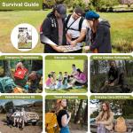 Tiny Pocket Survival Guide EDC Survival Kits Military Grade for Field Emergency, First Aid, Disaster, and Rural Urban Preparedness Fully Waterproof