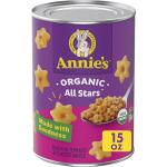 Annie's Organic All Stars, Canned Pasta in Tomato and Cheese Sauce, 15 oz