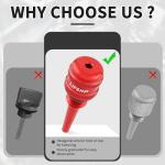 LIFSHP Aluminum Alloy Magnetic Oil Dipstick, for Inverter Generator Wen 55201 Predator 212cc 196cc Yamaha Coleman Westinghouse Champion Ai Power Generac Pulsar-Red