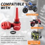 LIFSHP Aluminum Alloy Magnetic Oil Dipstick, for Inverter Generator Wen 55201 Predator 212cc 196cc Yamaha Coleman Westinghouse Champion Ai Power Generac Pulsar-Red
