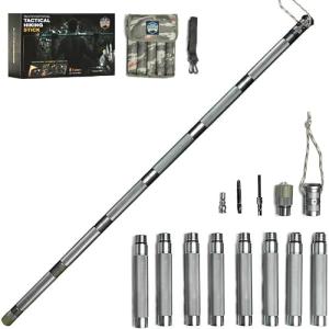 Tactical Trekking Pole with 15-in-1 Features