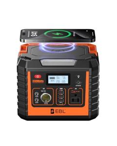 EBL Portable Power Station 300, 110V/330W Pure Sine Wave Solar Generator (Solar Panel Not Included) - Peak 600W Backup Lithium Batteries AC Outlet for Blackout Outdoors Camping Hunting Travel