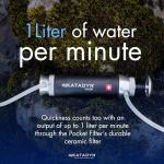 Katadyn Pocket Water Filter for Camping & Emergencies