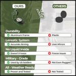 Military Phosphorescent Lensatic Compass with Pouch