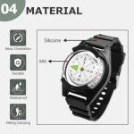 HVSENW Wrist Compass - Waterproof Pocket Compass - Basic Orienteering - Easy to Read - for Hiking, Camping, Outdoor Activities