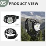 HVSENW Wrist Compass - Waterproof Pocket Compass - Basic Orienteering - Easy to Read - for Hiking, Camping, Outdoor Activities