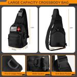 Survival Kit, 250pcs Survival Tools Tactical Gear and Trauma Bag, Survival First Aid Kit with Molle Crossbody Bag & Emergency Tent for Earthquake, Bug Out, Outdoor Adventure, Gifts for Christmas Men