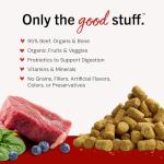 Stella & Chewy's Freeze-Dried Raw Beef Meal Mixers- Dog Food Topper and Mixer - Made with 95% Grass-Fed Beef, Organs & Bone - Perfect for Picky Eaters - Grain-Free - 18 oz