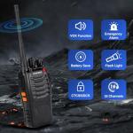 Baofeng Walkie Talkies 888S Rechargeable Long Range with Earpieces for Adults, 16 Channel Professional Radio Handheld Two Way Radios Li-ion Battery and Charger Included (10pack with 10earpiece)