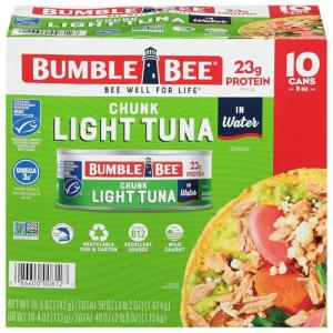 Bumble Bee Chunk Light Tuna, 10 Cans Pack