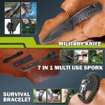 Gifts for Men Dad Him Christmas, Survival Kit 17 in 1, Emergency Survival Gear and Equipment for Fishing Hunting,Christmas Stocking Stuffers, Camping Accessories, Cool Gadget