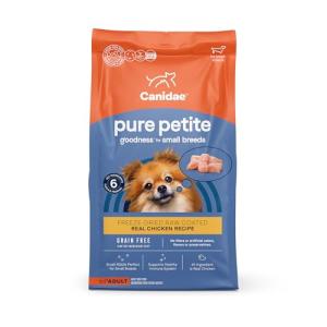 Canidae Pure Petite Premium Freeze-Dried Raw Coated Dog Food for Small Breeds, Real Chicken Recipe, 4 lbs, Grain Free