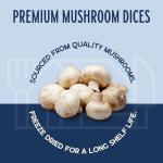 Harmony House Foods Freeze-Dried Mushroom Dices (1.5 oz, Quart Size Jar)