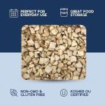 Harmony House Foods Freeze-Dried Mushroom Dices (1.5 oz, Quart Size Jar)