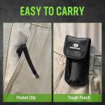 MOSSY OAK Folding Pocket Knife with Aluminium Alloy & G10 Handle, 4.75" Tactical Knife with Tungsten Steel Glass Breaker, Seatbelt Cutter, Belt Clip, Survival Knife for Emergency, Outdoor, Camping