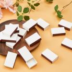 60PCS Blank Matches Containers 2.24 x 1.42 x 0.59 inches White DIY Match Books Storage Boxes Bulk Match Holder with Double-Sided Striker for Wedding Bridal Baby Shower Birthday Party Favor(No Matches)