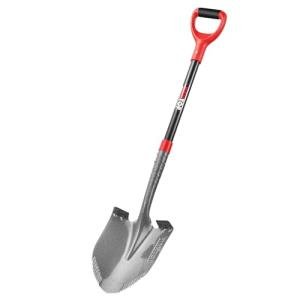 HANTOP Digging Shovel Round Garden Shovel Spade with Fiberglass Handle for Gardening, Landscaping, Digging,Construction, 43 inches