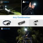 WUBEN E7 1800 Lumen Rechargeable Mini Flashlights with Magnet - Super Bright 6 Modes EDC Flashlight, Typ-C Rechargeable LED; IP68 Pocket Flashlight for Headlamp Use, Rescue, Camping
