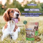Nutri Bites Freeze Dried Beef Liver Dog & Cat Treats | Healthy Pet Training Treats or Food Topper | All Natural, Single Ingredient, High Protein | Premium Bulk Value Pack, 17.6 oz